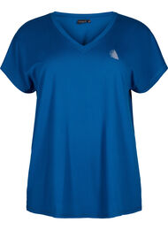 Tränings t-shirt med v-ringning och lös passform, Blue Opal