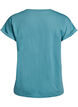 Kort&auml;rmad t-shirt i bomullsblandning, Bl&aring;, Packshot image number 1