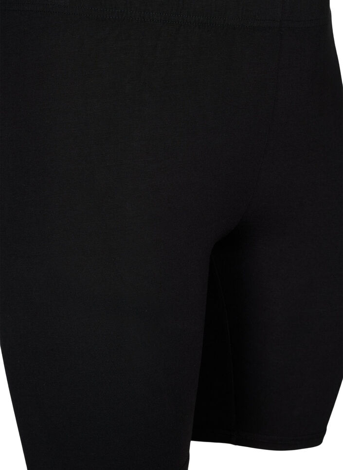 2-pack cykelshorts i viskos, Svart, Packshot image number 2