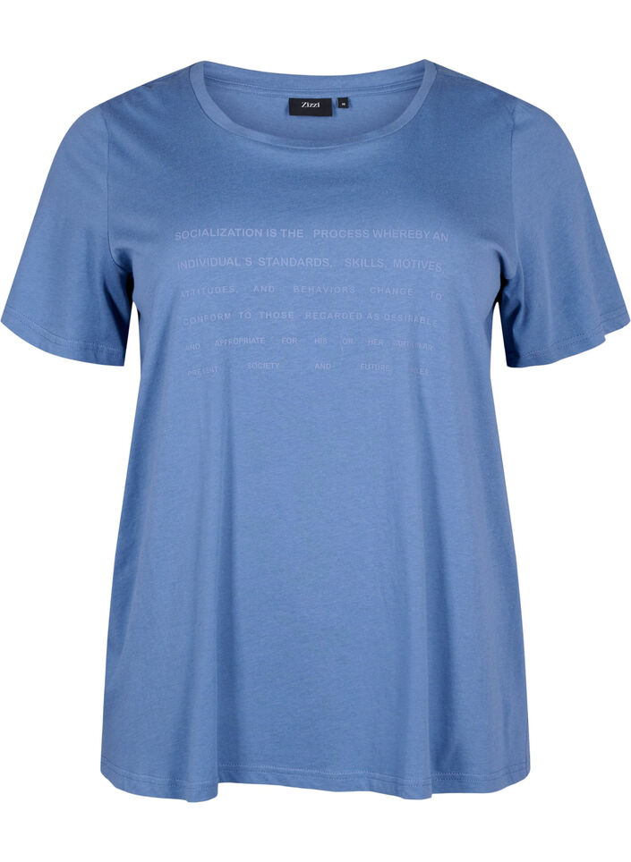 T-shirt med textmotiv, Moonlight B. W.Navy, Packshot image number 0