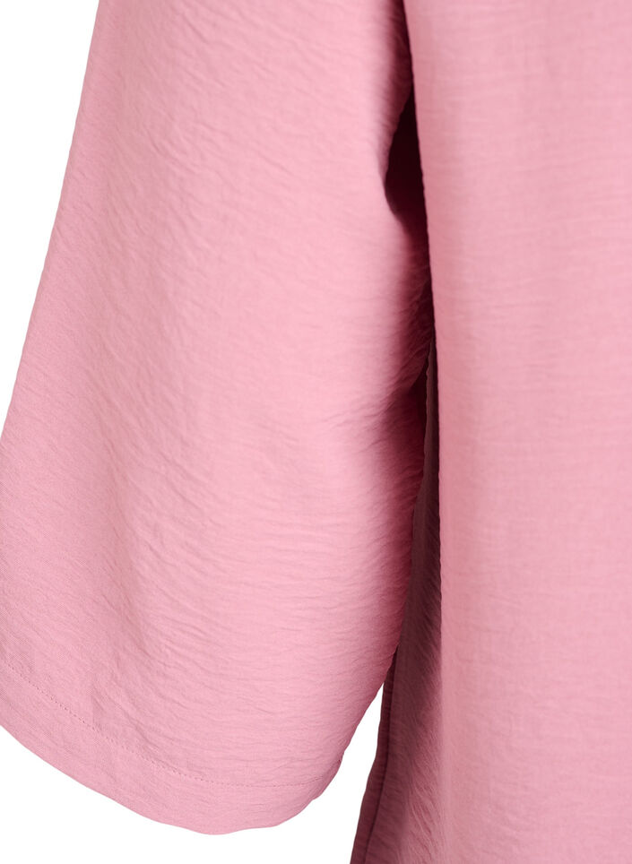 Blus med 3/4-&auml;rm, Rosa, Packshot image number 3