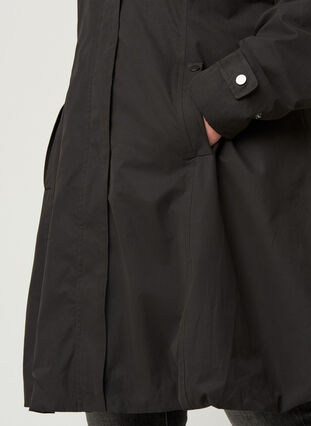 Jacka med fickor och huva, Black, Model image number 2