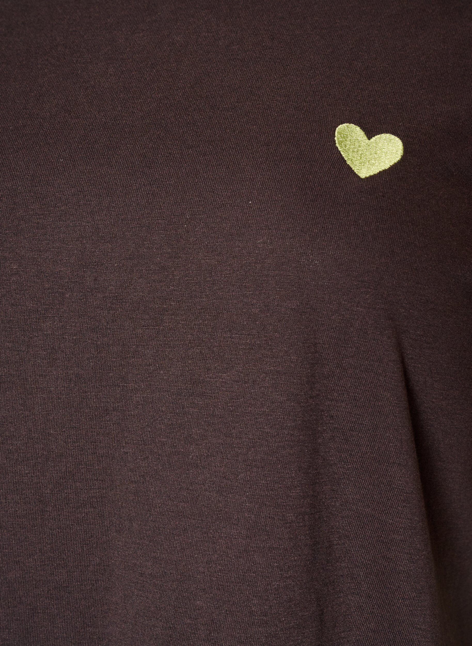 ZizziT-shirt med tryck, Brun, Packshot image number 2