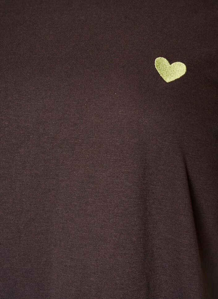 T-shirt med tryck, Brun, Packshot image number 2