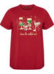 Jul-t-shirt i ekologisk bomull, R&ouml;d, Packshot image number 0