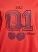 Sweatshirt med motiv framtill, R&ouml;d, Packshot image number 2