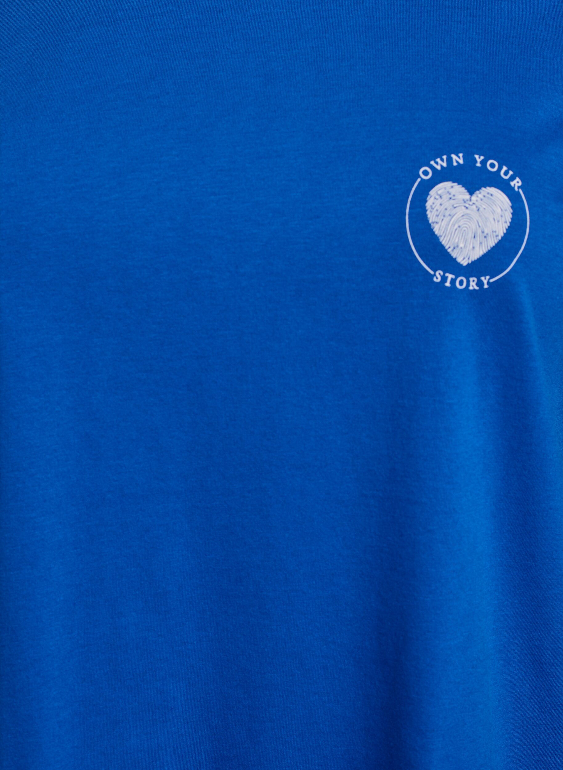 ZizziT-shirt med tryck, Bl&aring;, Packshot image number 2