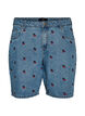 Broderade jeansshorts, Bl&aring;, Packshot image number 0