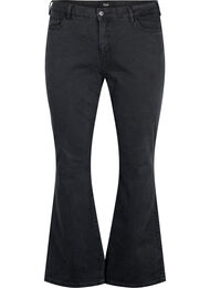 Ellen bootcut jeans med hög midja, Grey Denim