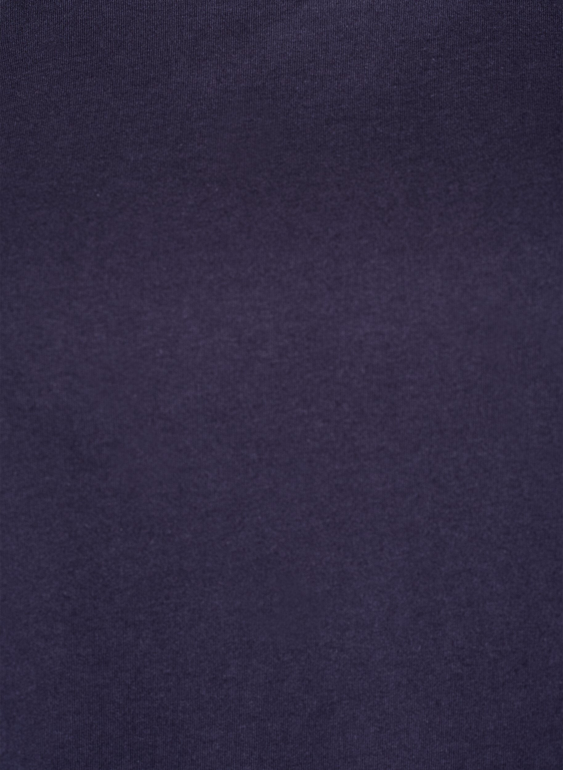 Zizzi T-shirt med Broderie Anglaise-&auml;rmar, Bl&aring;, Packshot image number 2