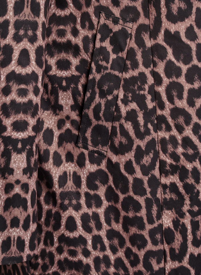 Leopardmönstrad kappa, Brun, Packshot image number 3