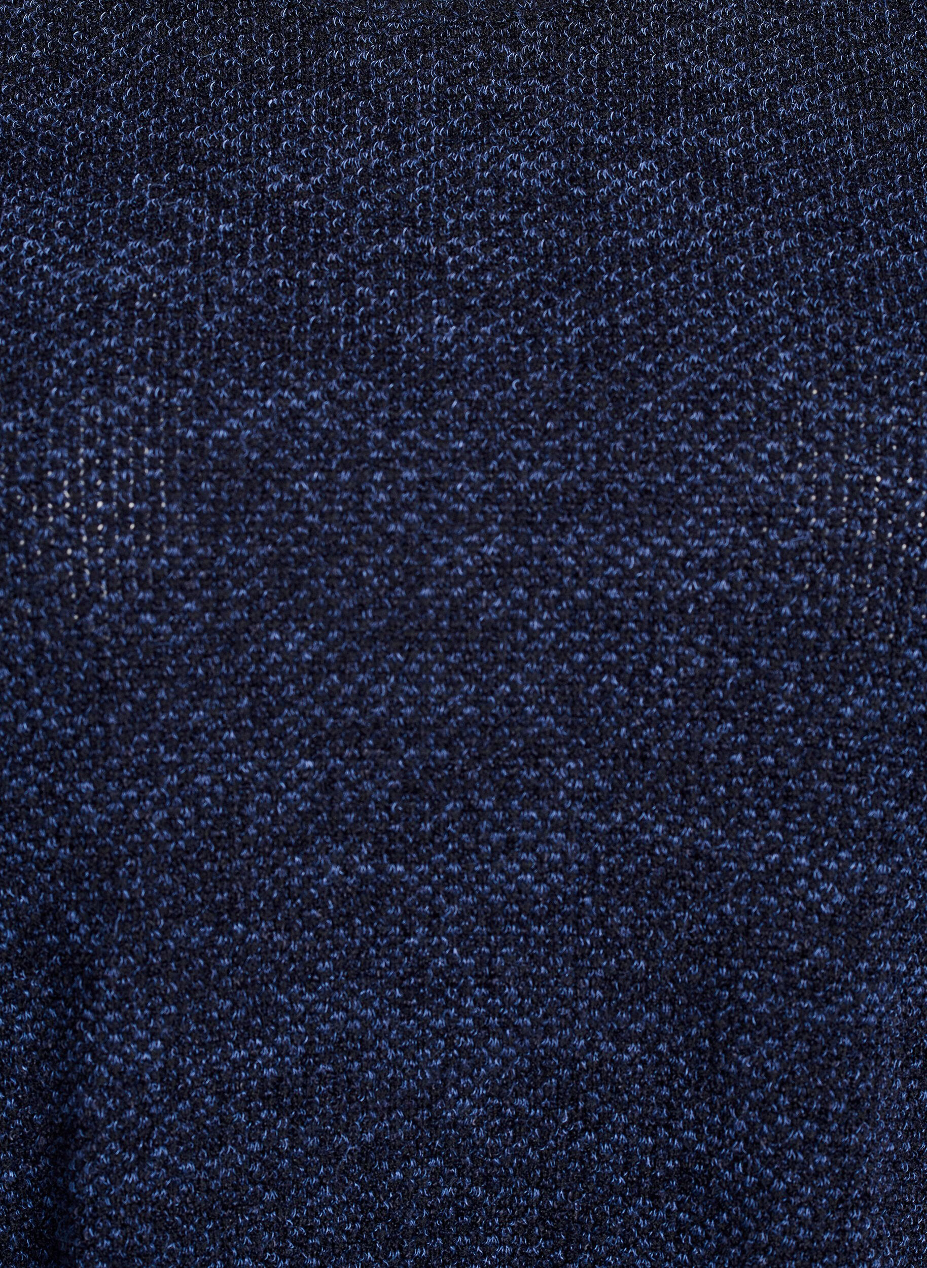 Zizzi L&aring;ng&auml;rmad blus med textur, Bl&aring;, Packshot image number 2