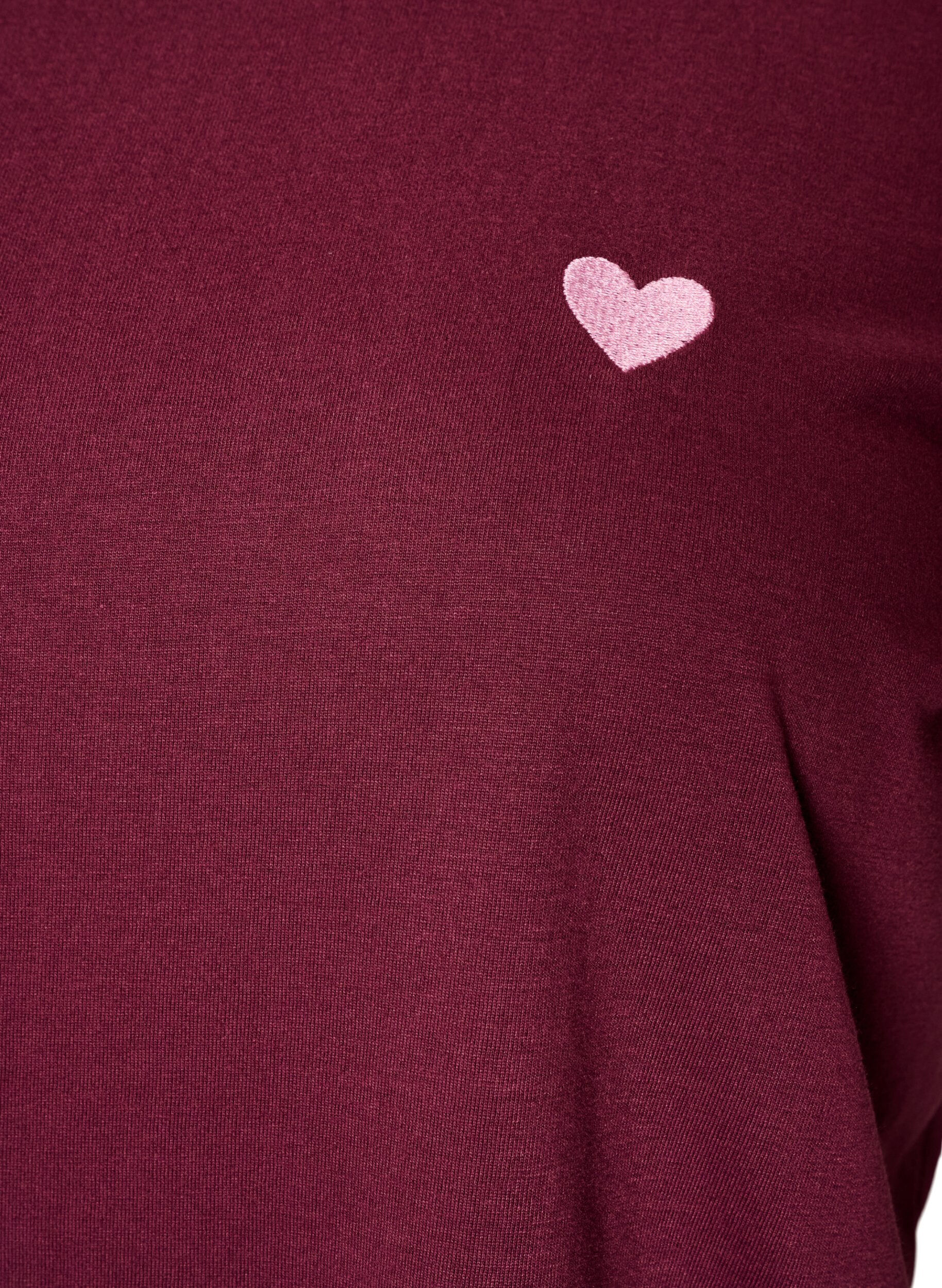 ZizziT-shirt med tryck, R&ouml;d, Packshot image number 2