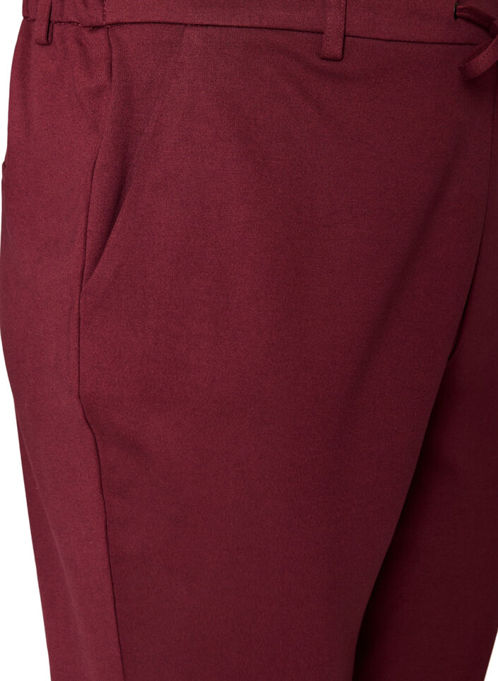 Croppade Maddison byxor, R&ouml;d, Packshot image number 2