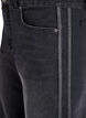Jeans i bred passform med vertikala denimdetaljer, Gr&aring;, Packshot image number 2