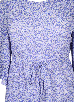Blommig plisserad klänning med dragsko, Small Flower AOP, Packshot image number 2