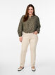 Emily jeans med slim fit och normal midja, Beige, Model image number 0