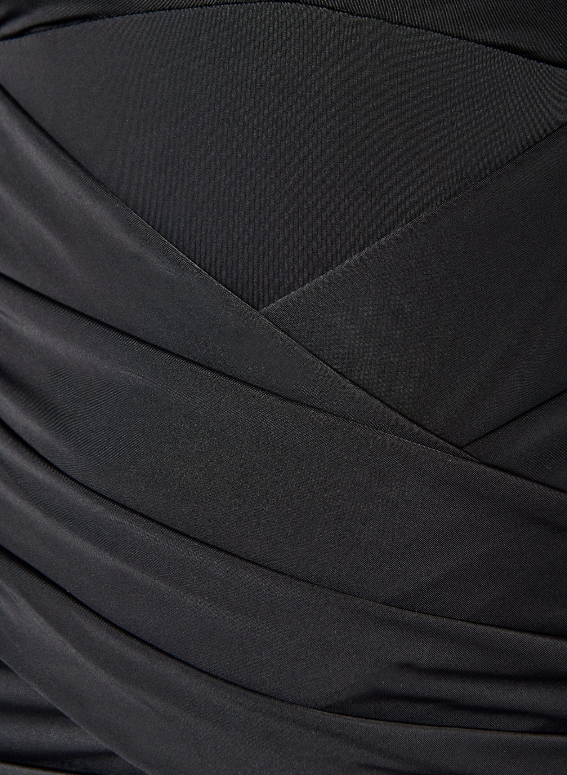 ZizziBaddr&auml;kt med draperad korsdetalj, Svart, Packshot image number 2