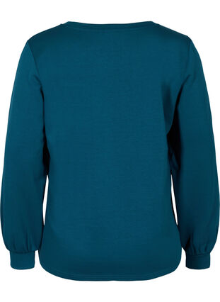 Sweatshirt med rund hals och långa ärmar, Reflecting Pond, Packshot image number 1