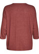 Jerseyblus med 3/4-&auml;rm, R&ouml;d, Packshot image number 1