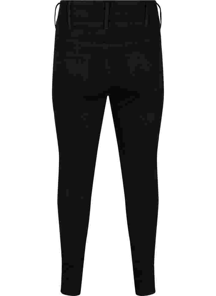 Super slim Bea jeans med extra hög midja, Black, Packshot image number 1
