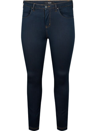 Super slim Amy jeans med hög midja, Tobacco Un, Packshot image number 0