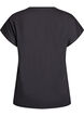 Enf&auml;rgad tr&auml;nings-T-shirt, Svart, Packshot image number 1