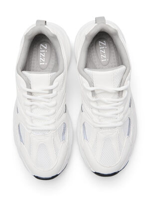 Sneakers med bred passform, White, Packshot image number 1