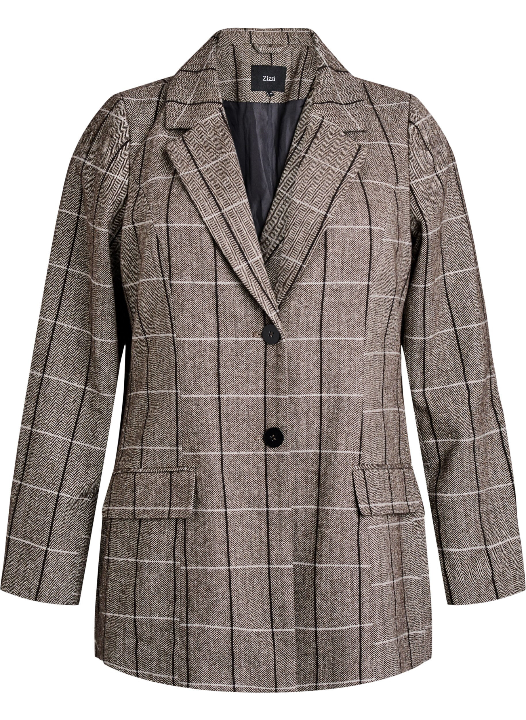 Klassisk rutig blazer