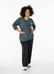 Tr&auml;ningsblus med trekvarts&auml;rm, Gr&aring;, Model image number 1
