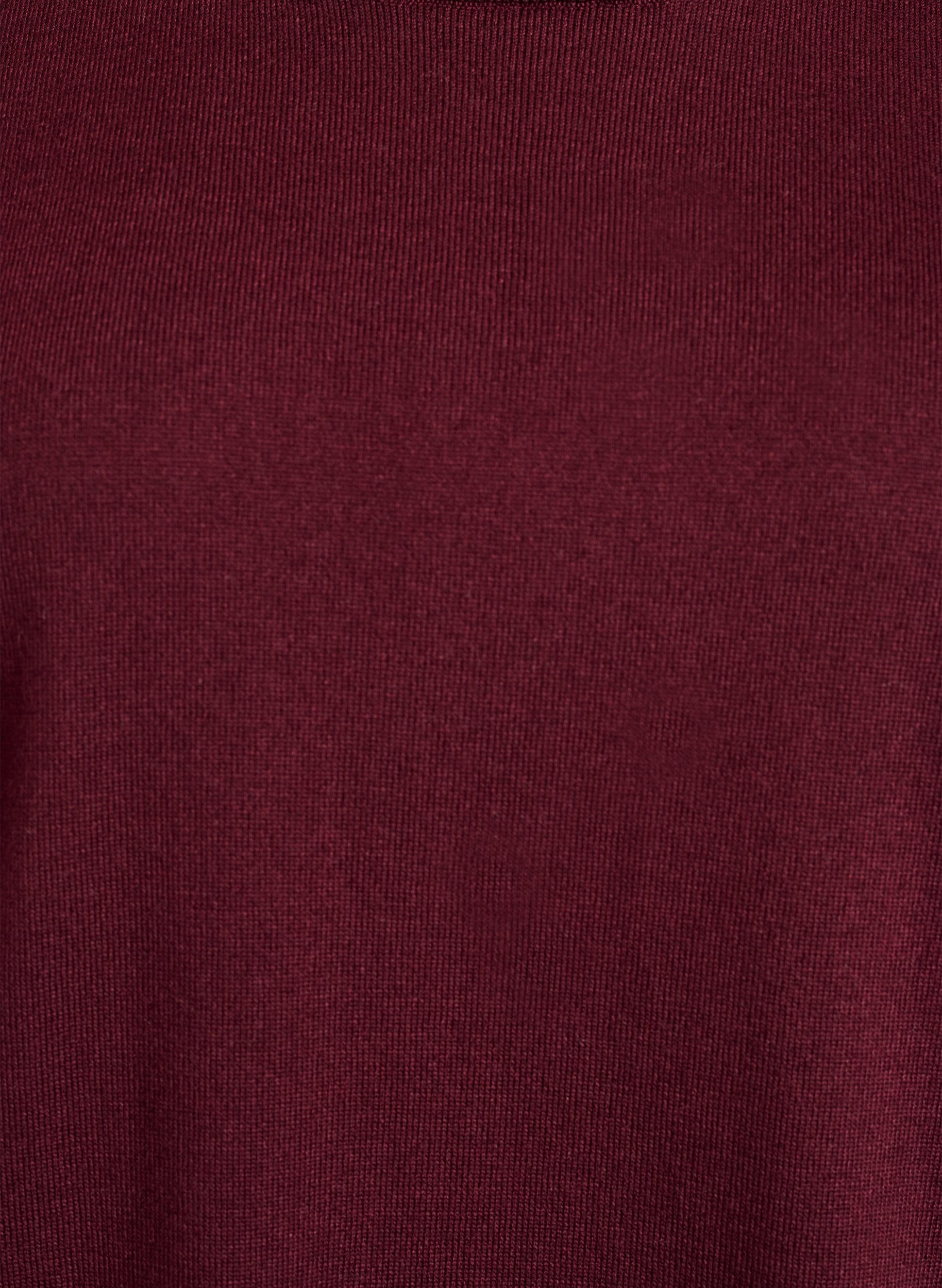 Zizzi Finstickad blus med korta &auml;rmar, R&ouml;d, Packshot image number 2