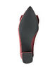 Glittrig pumps med rosett, R&ouml;d, Packshot image number 4