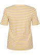 Randig t-shirt med ribbad struktur, Gul, Packshot image number 1
