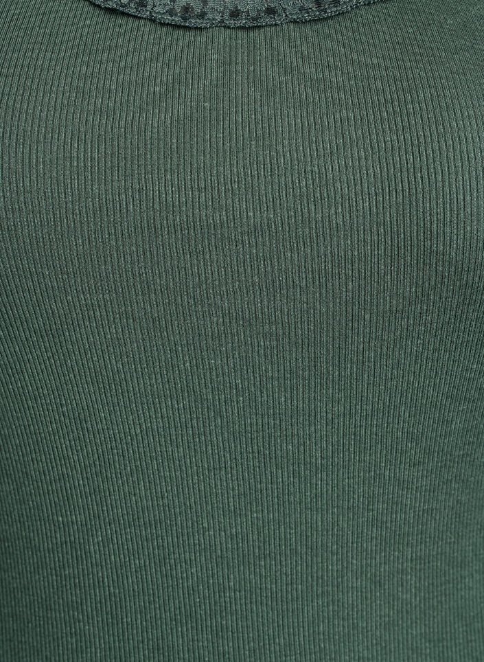 Topp med spetskant, Gr&ouml;n, Packshot image number 2