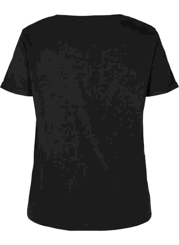  T-shirt till träning med print, Black Gradiant, Packshot image number 1