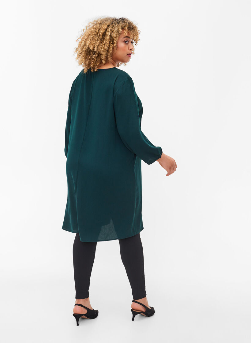 Leggings med pärlor, Black, Model image number 1