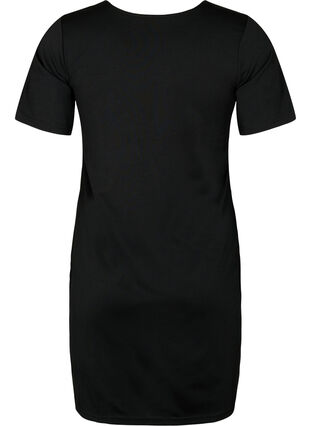 Vändbar klänning med stringdetalj, Black, Packshot image number 1