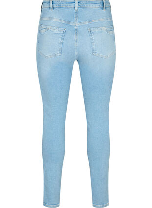 Högmidjade Amy jeans med super slim fit, Light blue, Packshot image number 1
