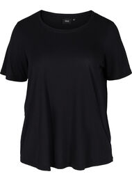 Ribbad t-shirt, Black