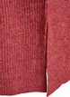 Stickad kl&auml;nning med polokrage, R&ouml;d, Packshot image number 3