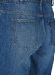 Figurn&auml;ra jeansshorts med knytsk&auml;rp, Bl&aring;, Packshot image number 3