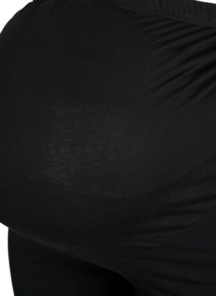 Cykelshorts för gravida med spetskant, Black, Packshot image number 2