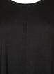 Stickad blus i bomull-viskosblandning, Svart, Packshot image number 2