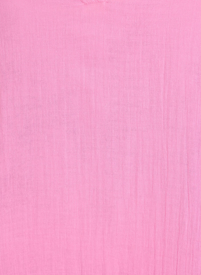 Kort a-linjeformad kl&auml;nning i bomullsmuslin, Rosa, Packshot image number 2