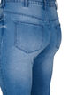 Amy jeans med supersmal passform och rippade detaljer, Blå, Packshot image number 4