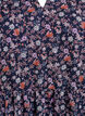 Tunika med blomm&ouml;nster och glittertr&aring;dar, Bl&aring;, Packshot image number 2
