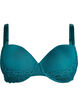 Formpressad BH med bygel och spets, Grön, Packshot image number 0