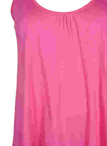 Topp med a-linjeform och rund hals, Shocking Pink, Packshot image number 2