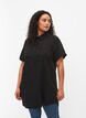 Kortärmad tunika i lyocell (TENCEL™), Black, Model image number 0