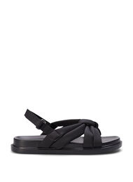 Wide fit - Sandal med knutdetalj, Svart